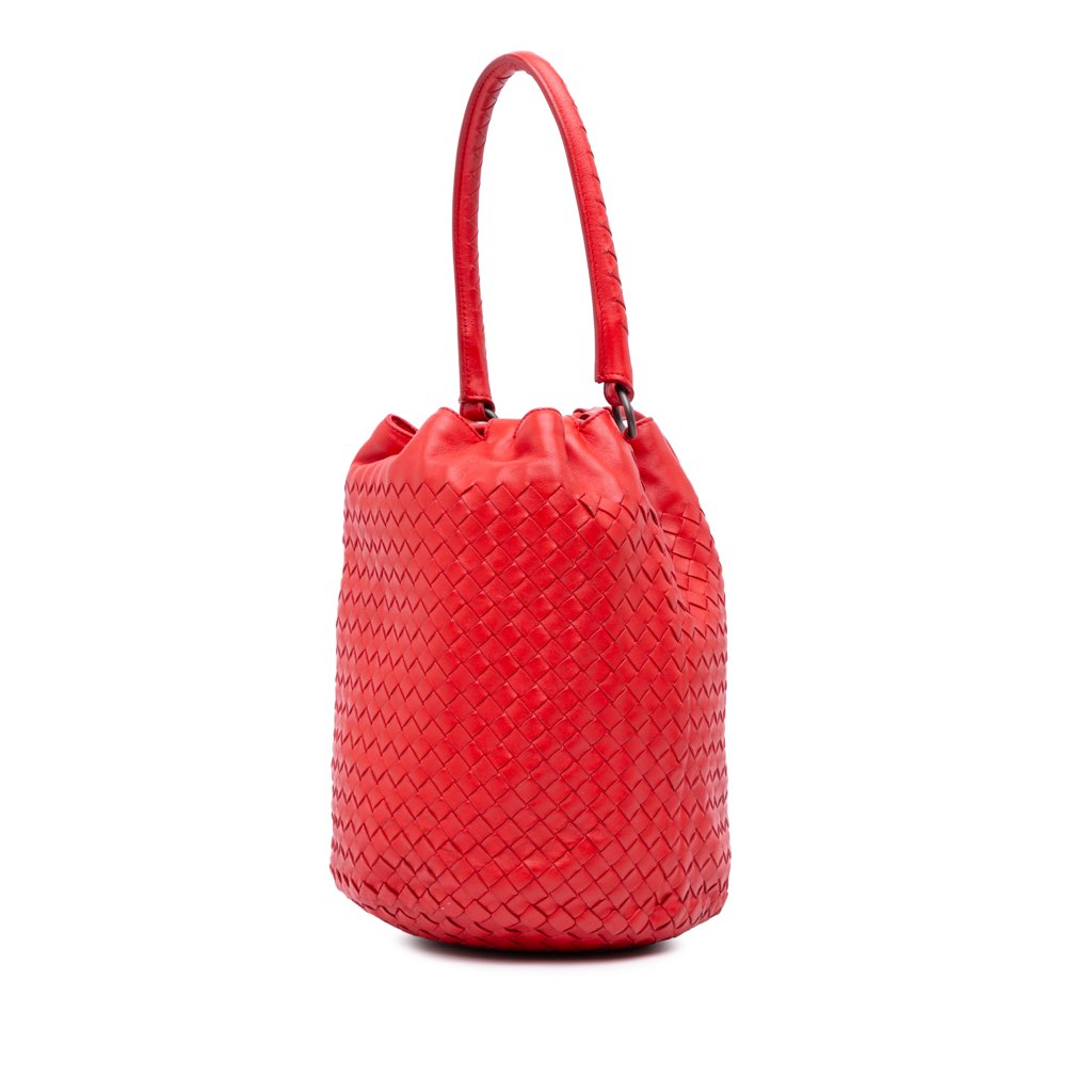 Bottega Veneta Nappa Intrecciato Drawstring Bucket Bag - 2