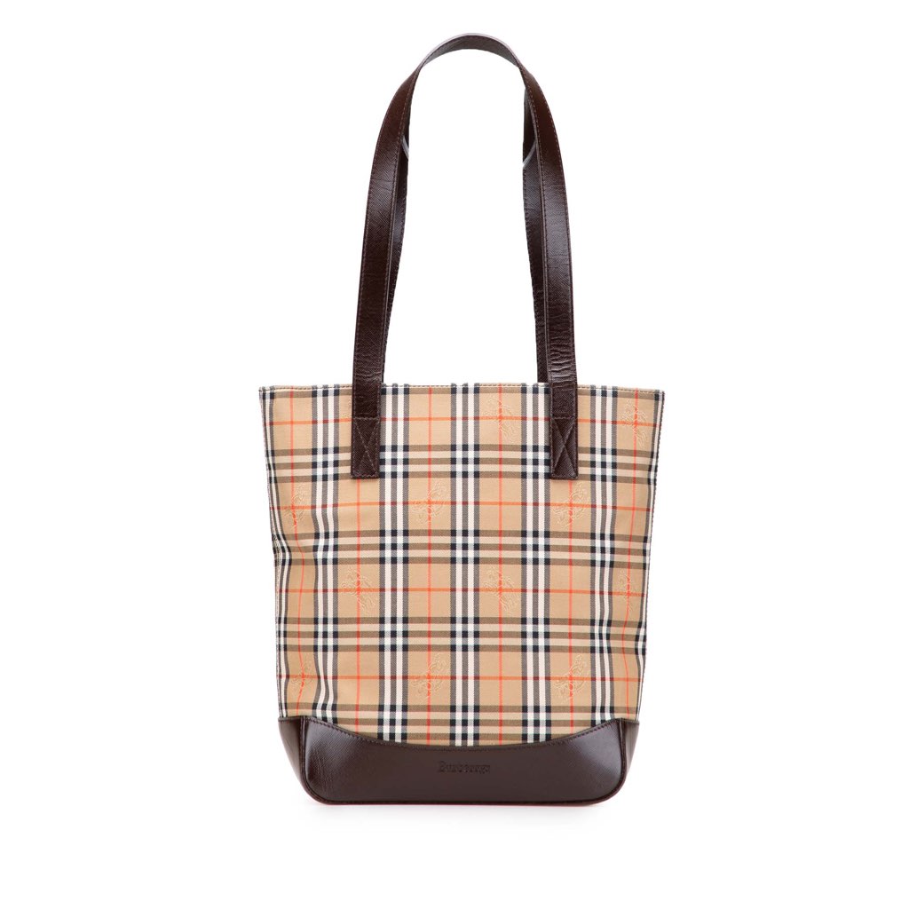 Burberry Haymarket Check Canvas Tote