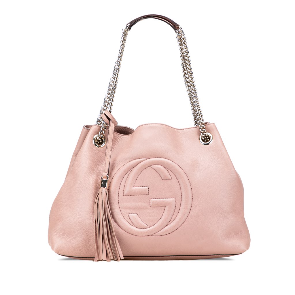 Gucci Medium Leather Soho Chain Tote