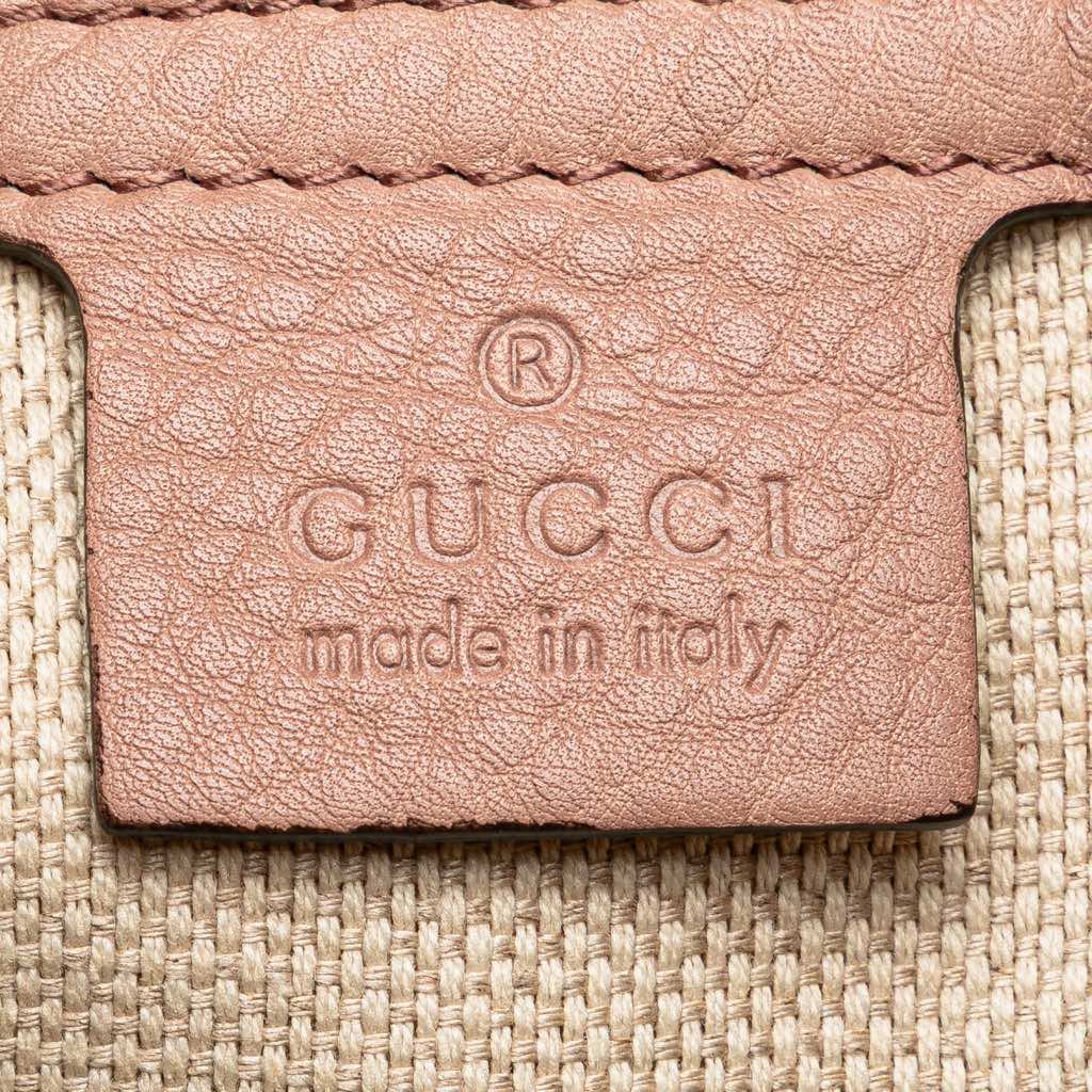 Gucci Medium Leather Soho Chain Tote - Side view