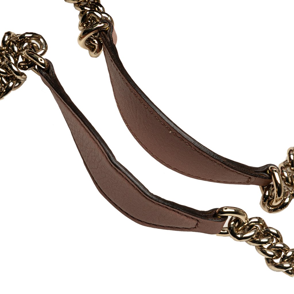 Gucci Medium Leather Soho Chain Tote - Image 11