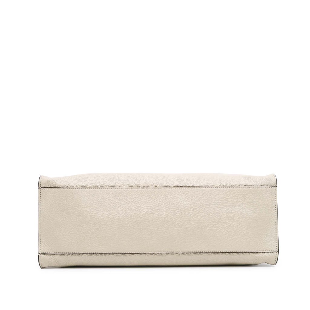 Gucci Medium Calfskin Bamboo Daily Shopper Satchel - Image 6