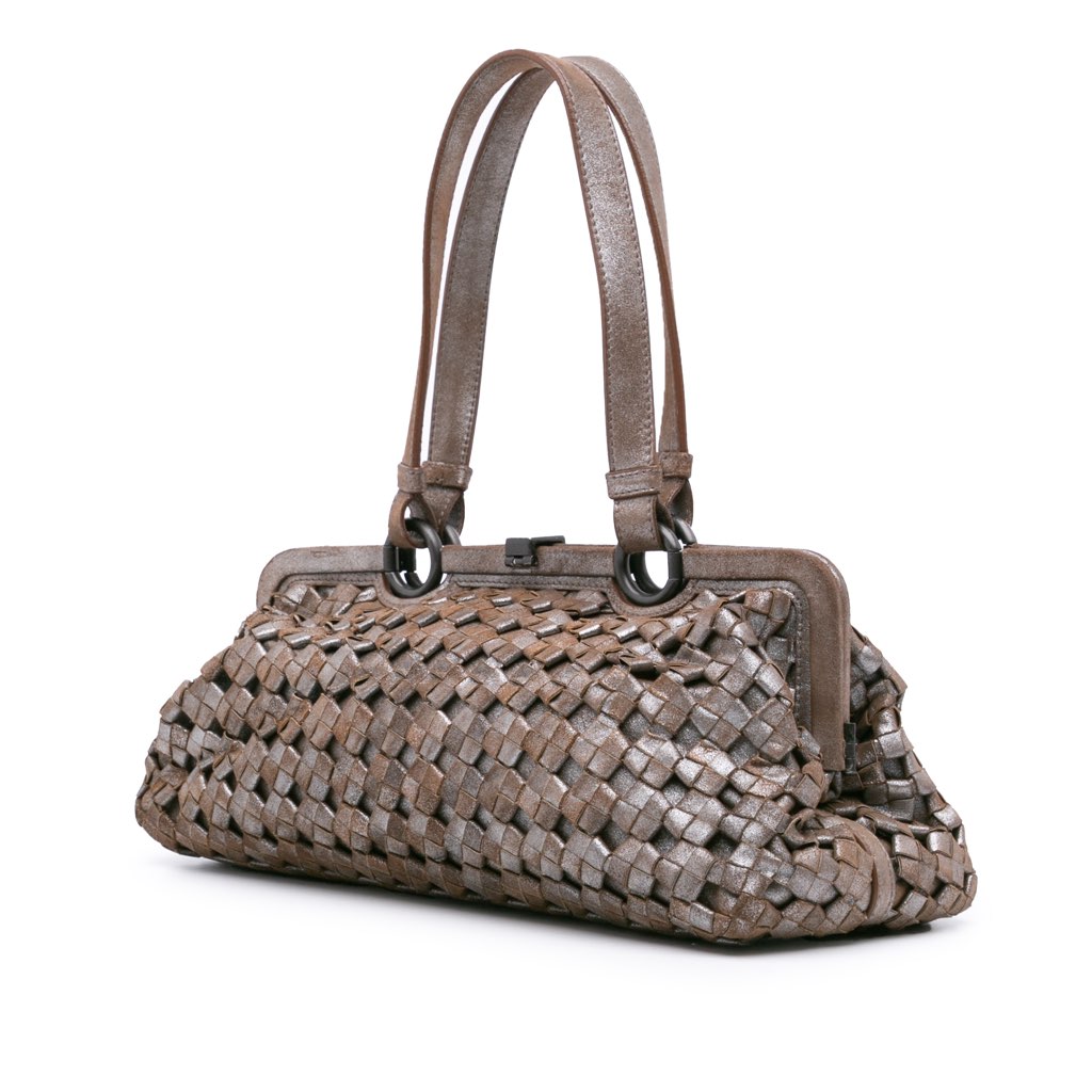 Bottega Veneta Limited Edition Intrecciato Frame Shoulder Bag - 2