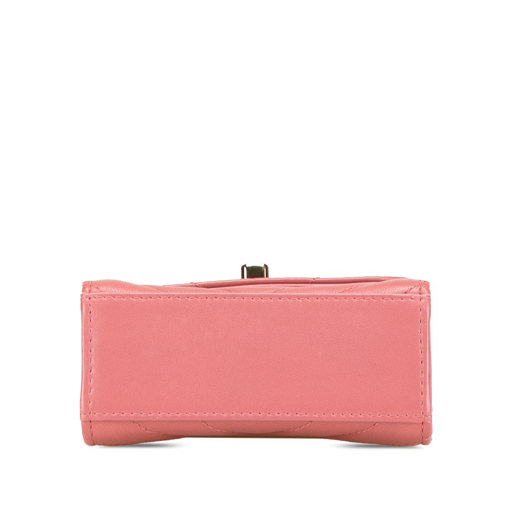 Chanel Mini Chevron Lambskin Trendy CC Chain Wallet - 3