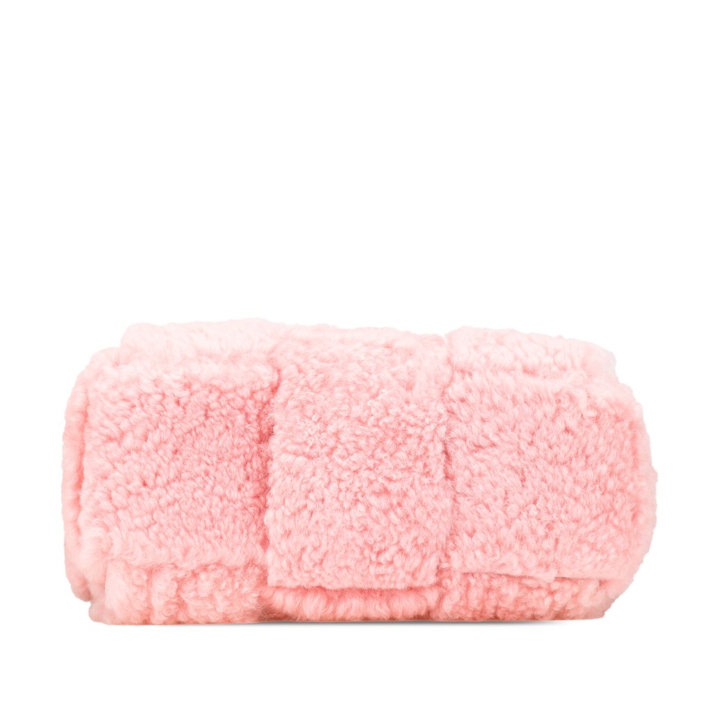 Bottega Veneta Small Shearling Intrecciato Arco Tote - 3