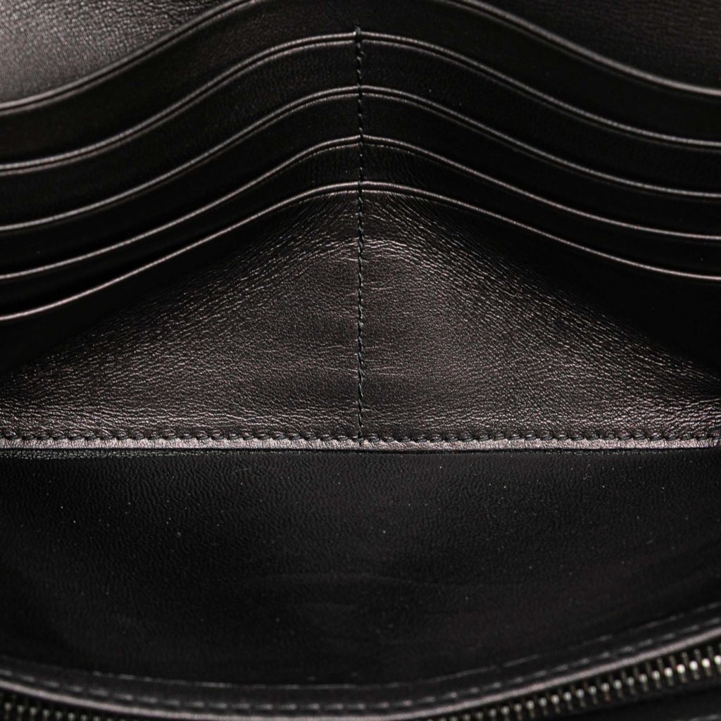 Bottega Veneta Nappa Intrecciato Grommet Scalloped Edge Long Wallet - Detail 2