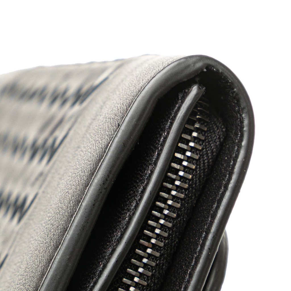 Bottega Veneta Nappa Intrecciato Grommet Scalloped Edge Long Wallet - Image 10