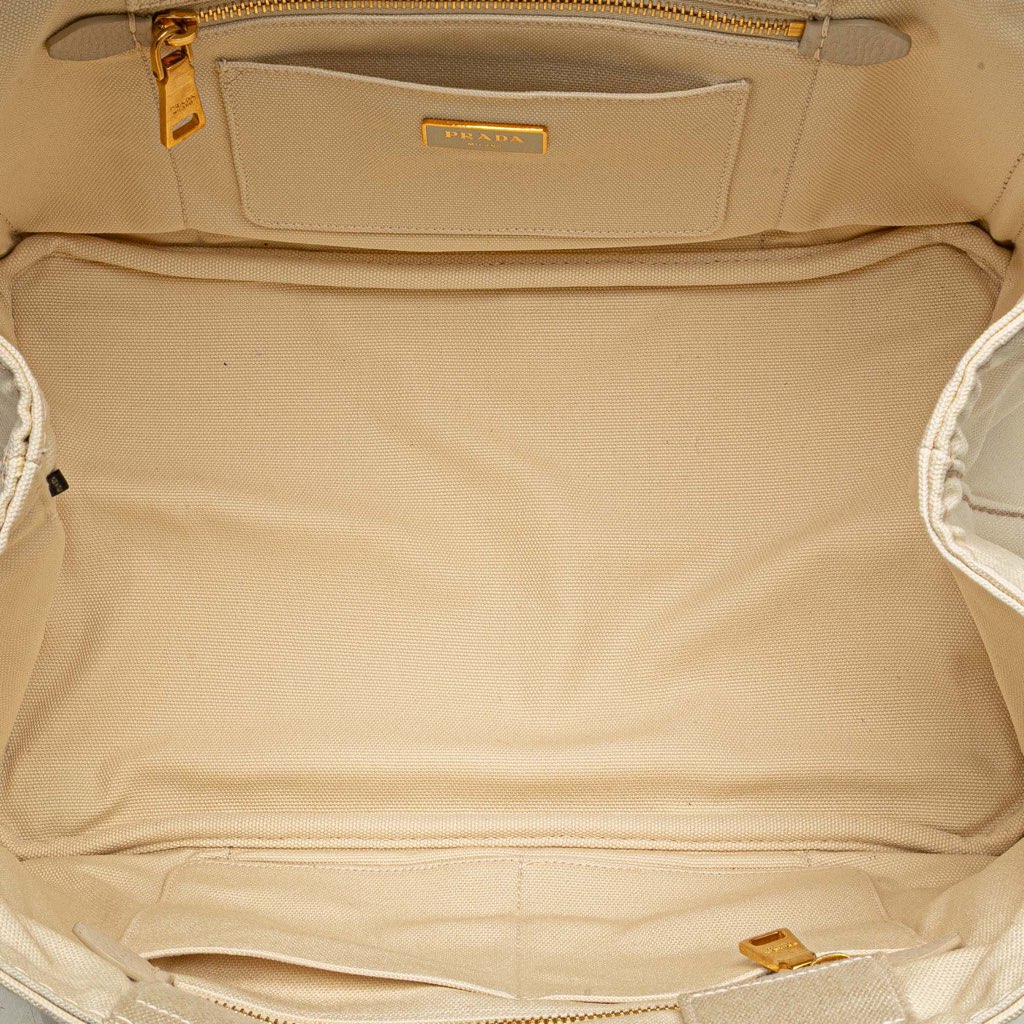 Prada Canvas Canapa Logo Satchel - 4