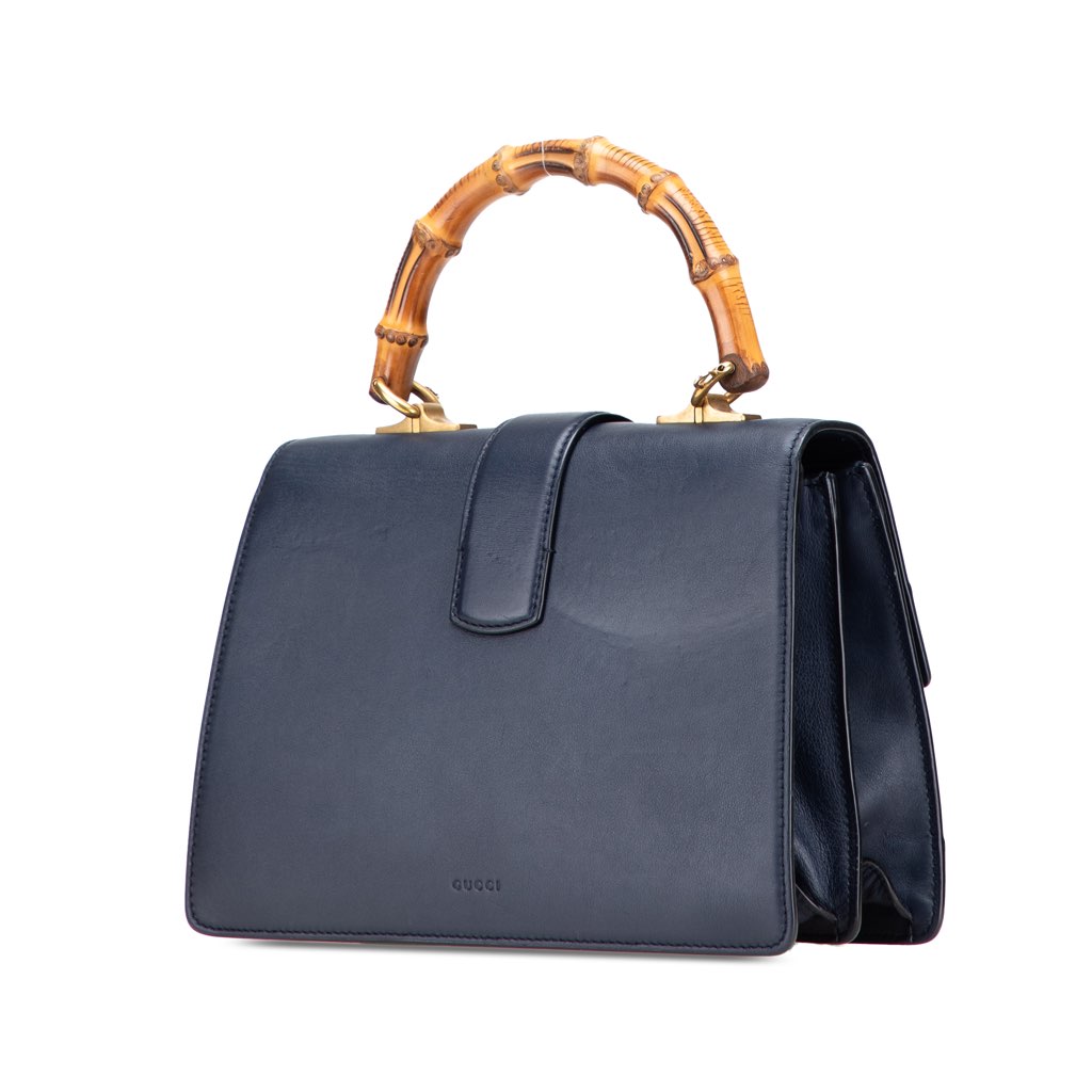 Gucci Medium Leather Bamboo Dionysus Web Satchel - 2