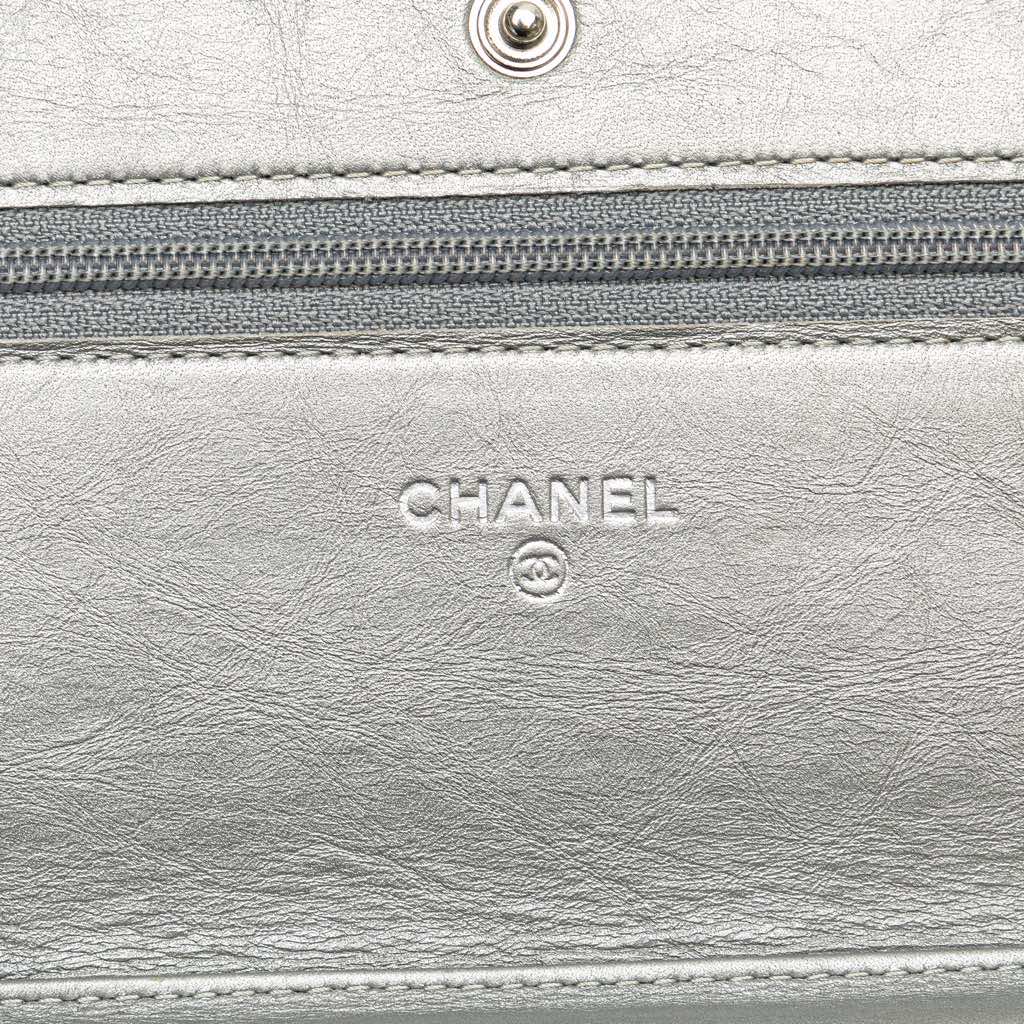 Chanel CC Quilted Aged Calfskin Wallet On Chain - 5
