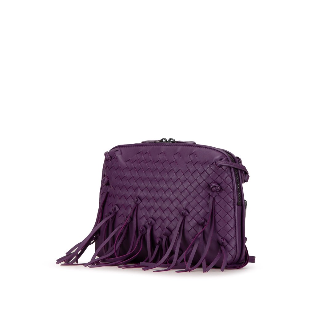 Bottega Veneta Medium Nappa Intrecciato Fringe Nodini Crossbody - 2