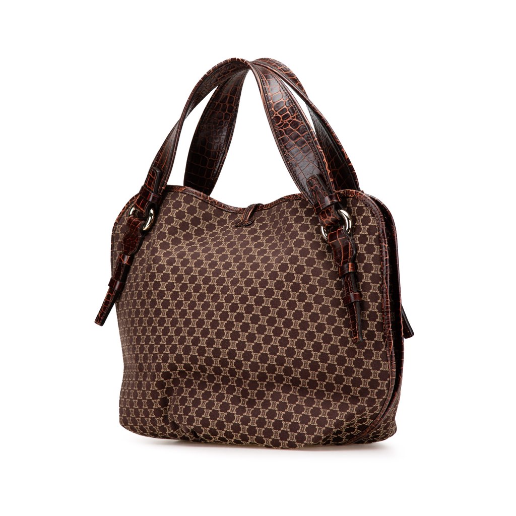 Celine Macadam Canvas Bittersweet Hobo - Back view