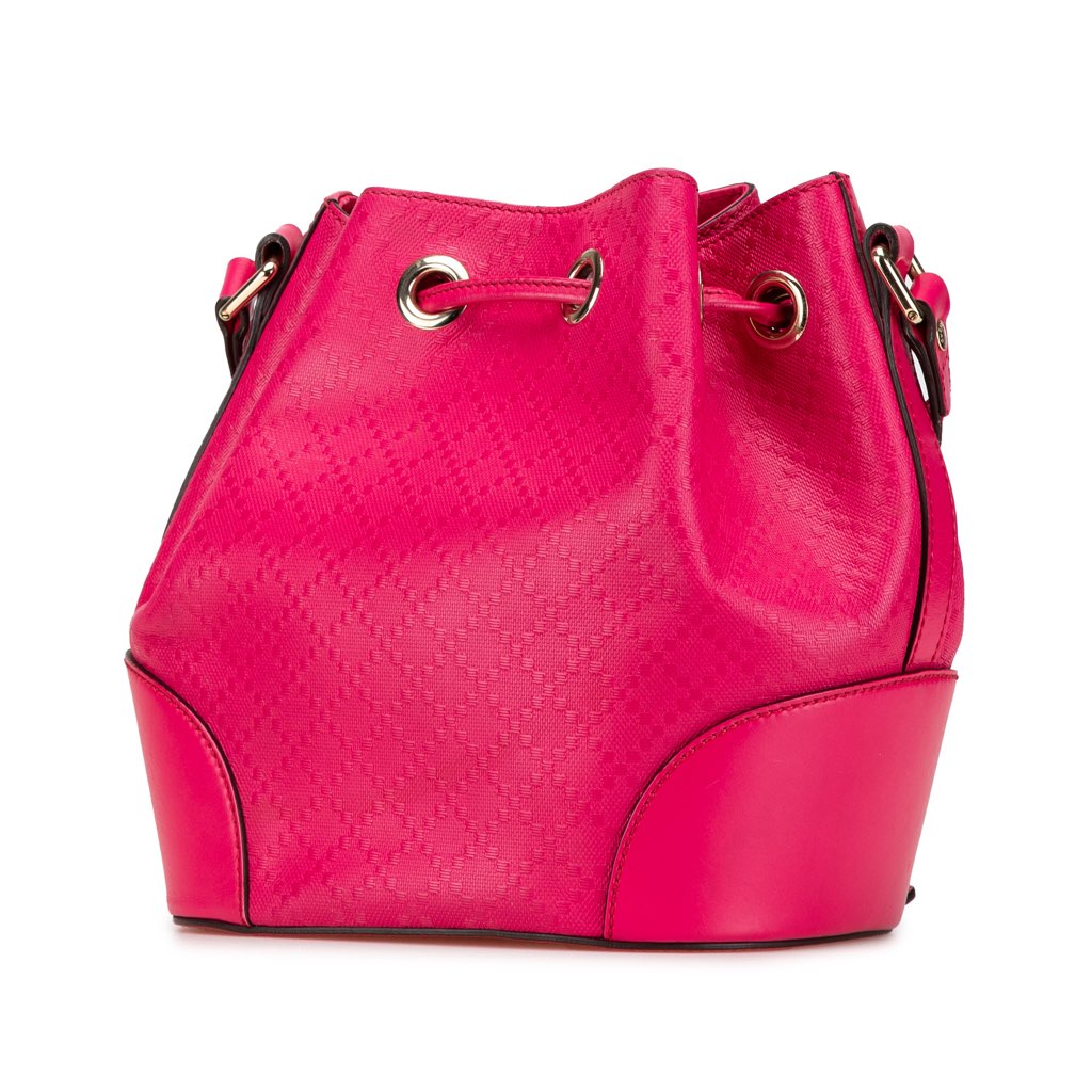 Gucci Diamante Leather Bright Bucket Bag - 2