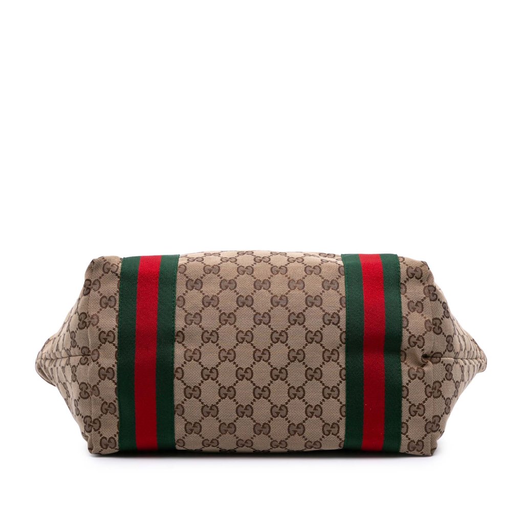 Gucci GG Canvas Web Jolie Tote - 3