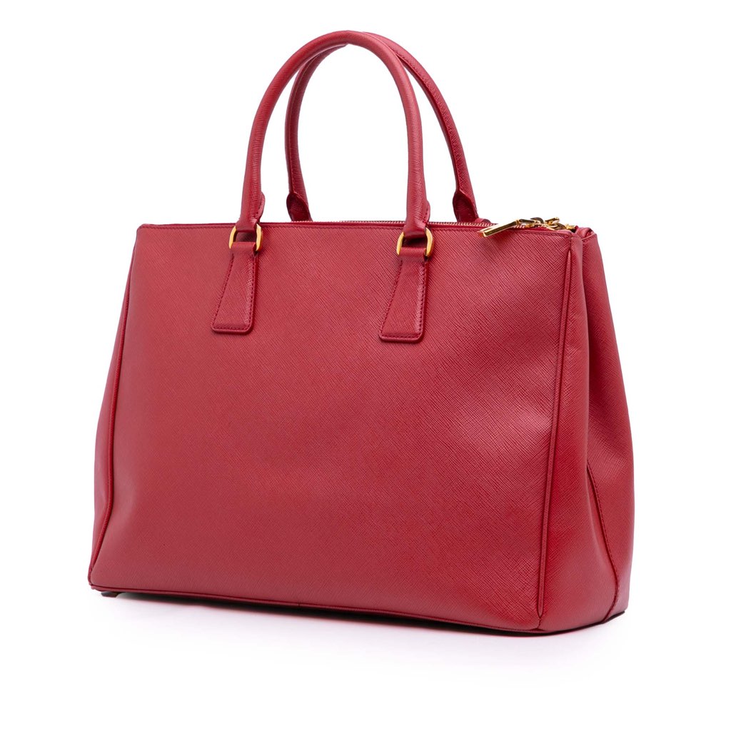 Prada Large Saffiano Lux Galleria Double Zip Satchel - 2