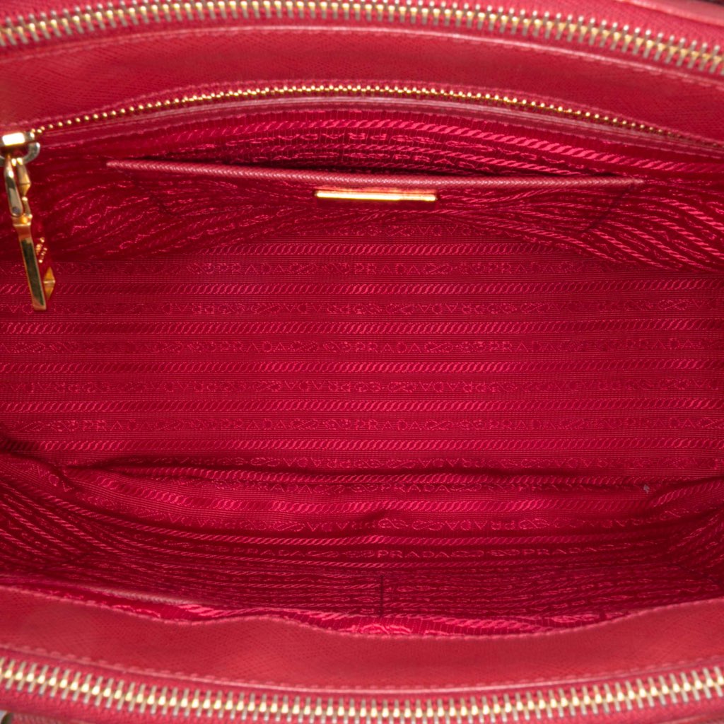 Prada Large Saffiano Lux Galleria Double Zip Satchel - 4