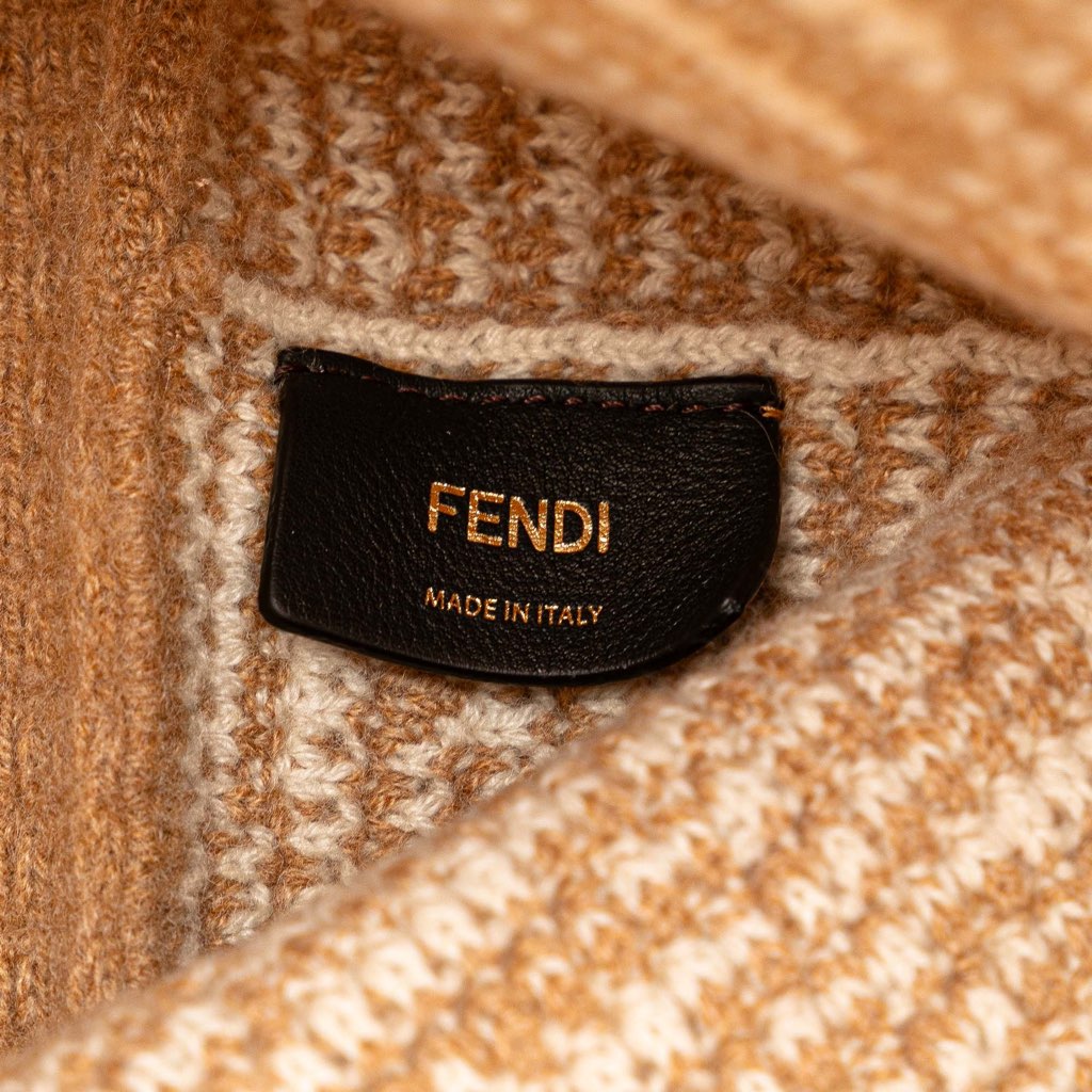 Fendi Large Zucca Cashmere Shopper Tote - 5