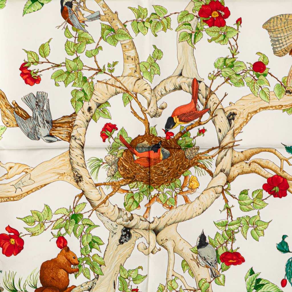 Hermès Au Coeur des Bois Silk Scarf - 2