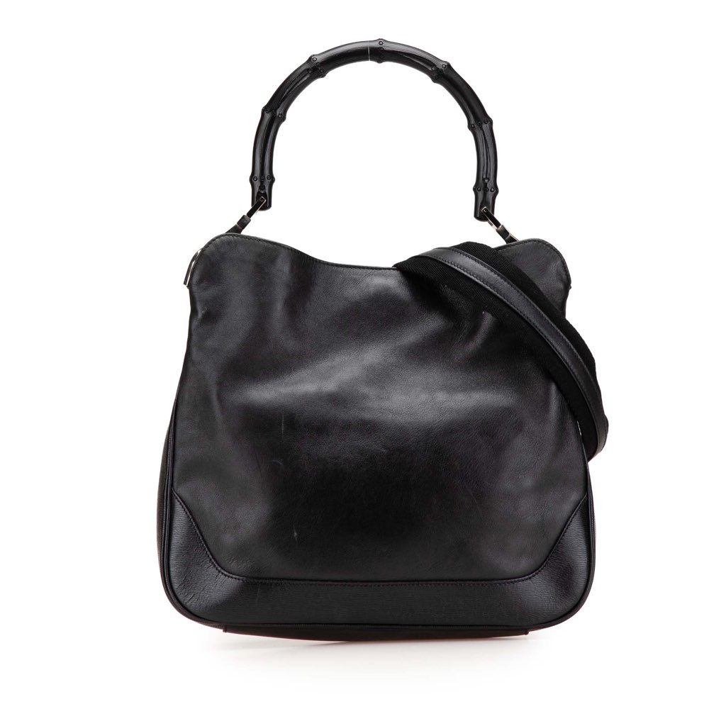 Gucci Leather Bamboo Satchel