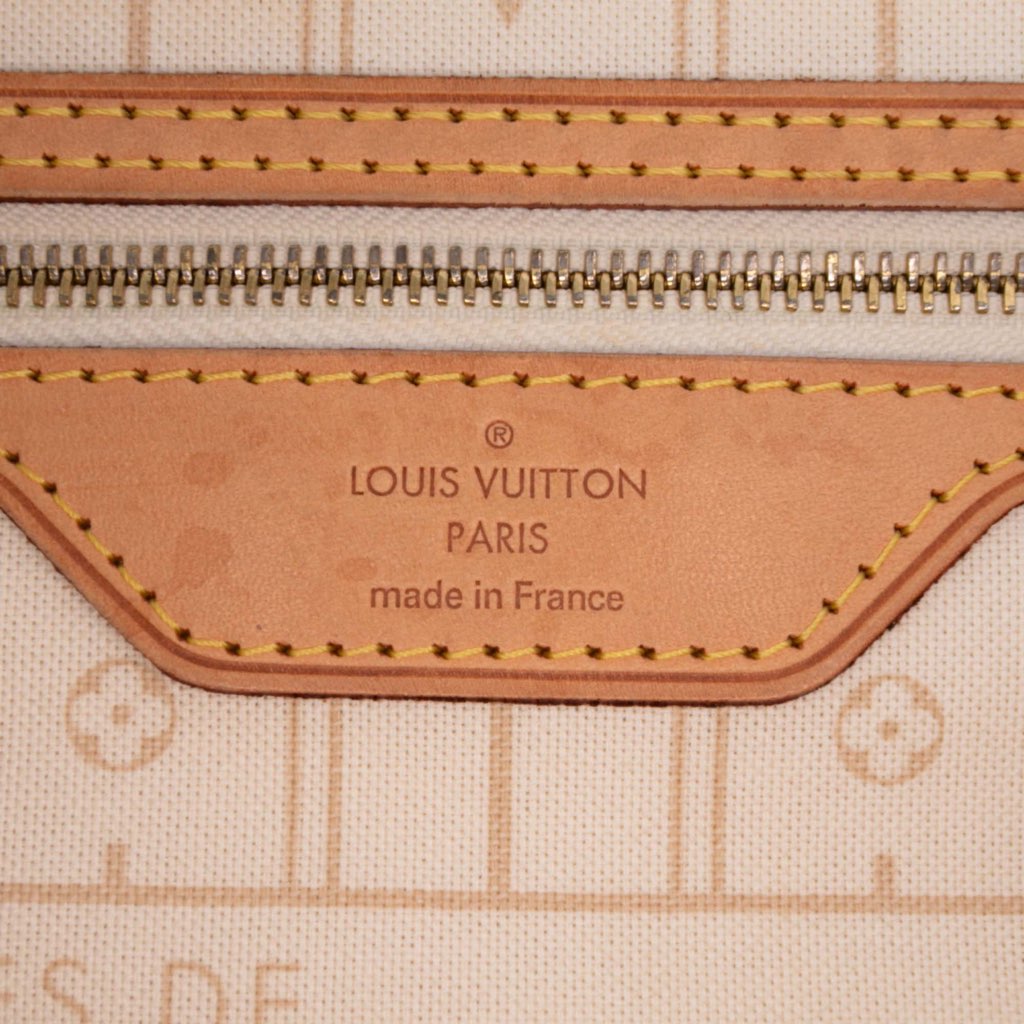 Louis Vuitton Damier Azur Neverfull MM - Side view