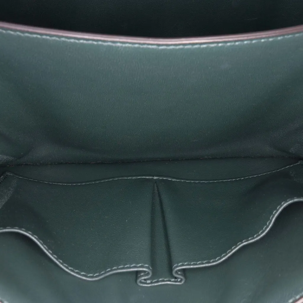 Celine Medium Calfskin Classic Box Green Leather Good - Model View