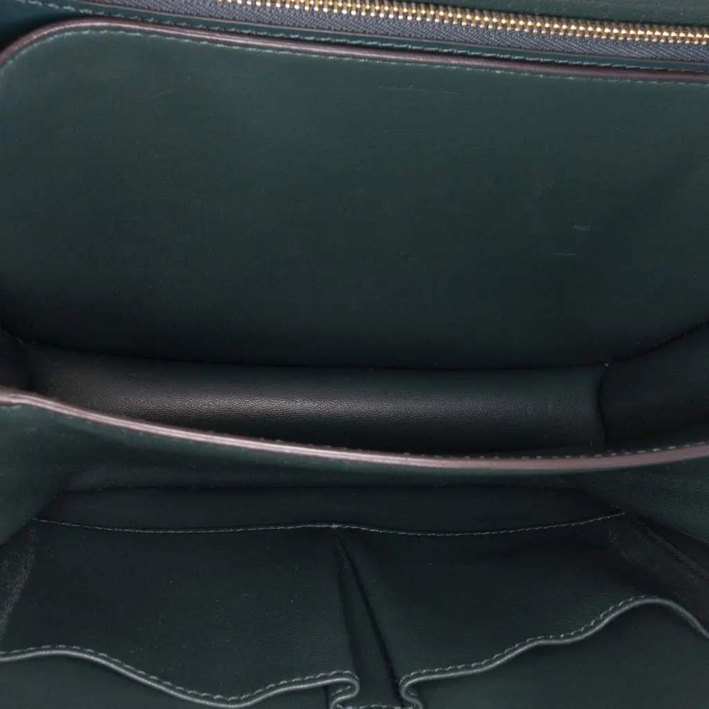 Celine Medium Calfskin Classic Box Green Leather Good - Box View