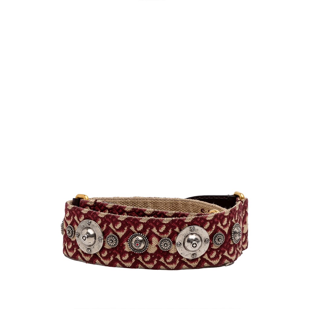 Dior Studded Oblique Canvas Bag Strap - Detail 1