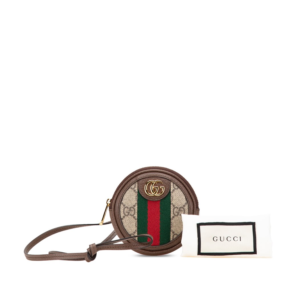 Gucci Mini GG Supreme Ophidia Round Neck Pouch - Image 14