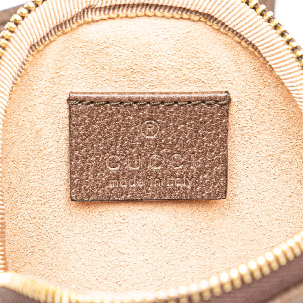 Gucci Mini GG Supreme Ophidia Round Neck Pouch - Side view