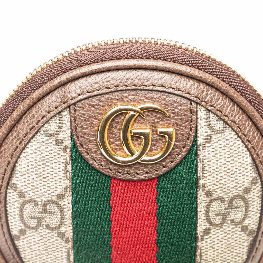 Gucci Mini GG Supreme Ophidia Round Neck Pouch - Image 10