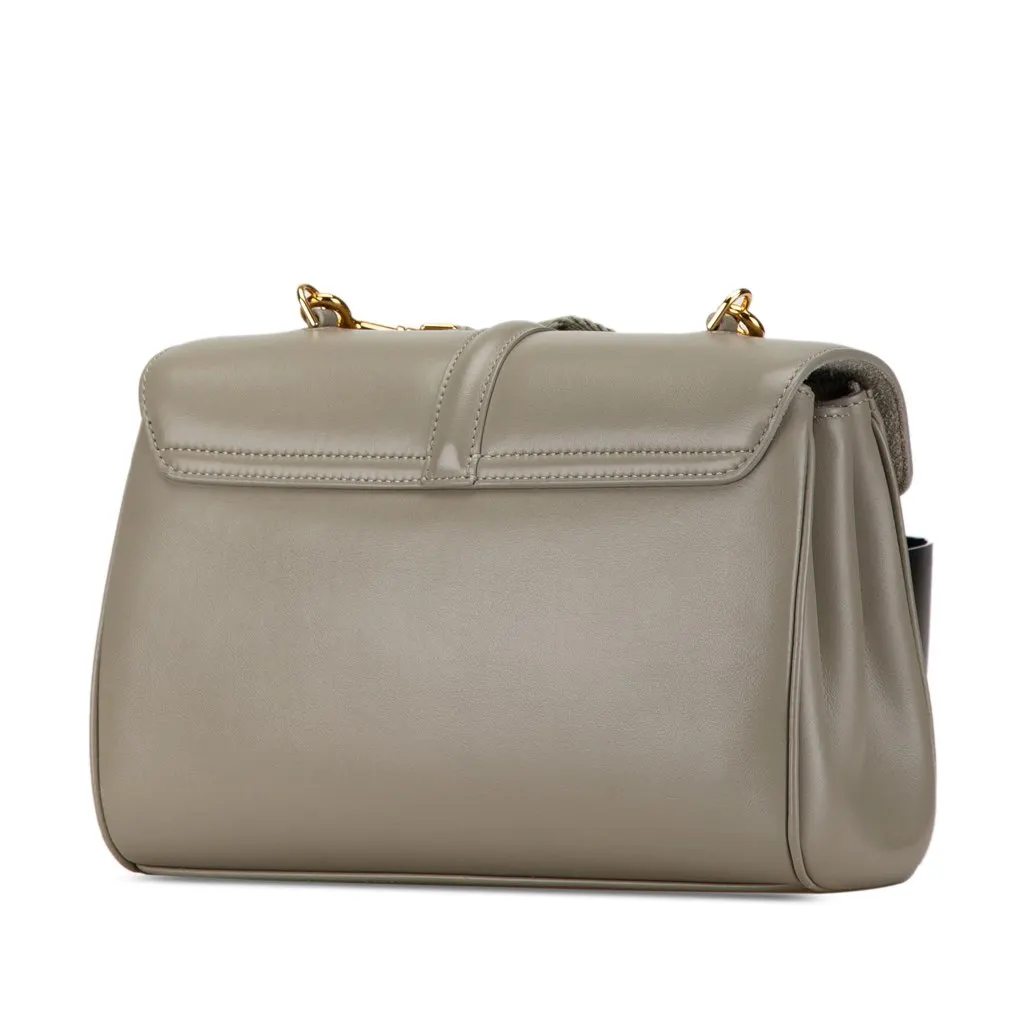 Celine Teen Smooth Calfskin Soft 16 Crossbody Green Leather Good - Back View