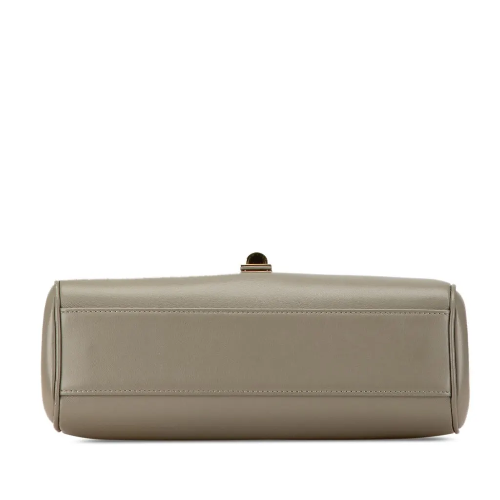 Celine Teen Smooth Calfskin Soft 16 Crossbody Green Leather Good - Inside View