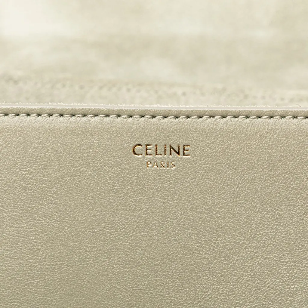 Celine Teen Smooth Calfskin Soft 16 Crossbody Green Leather Good - Box View