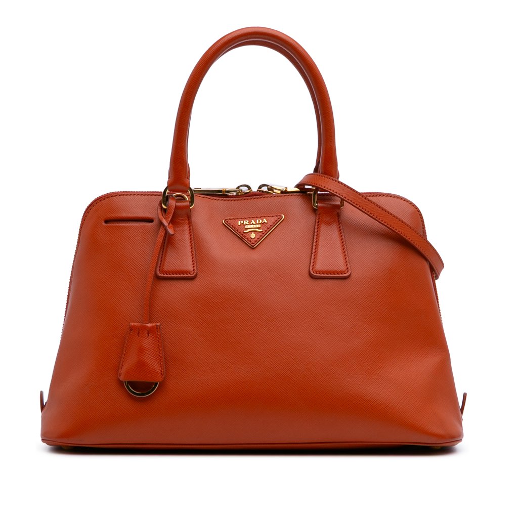 Prada Medium Saffiano Lux Promenade Satchel