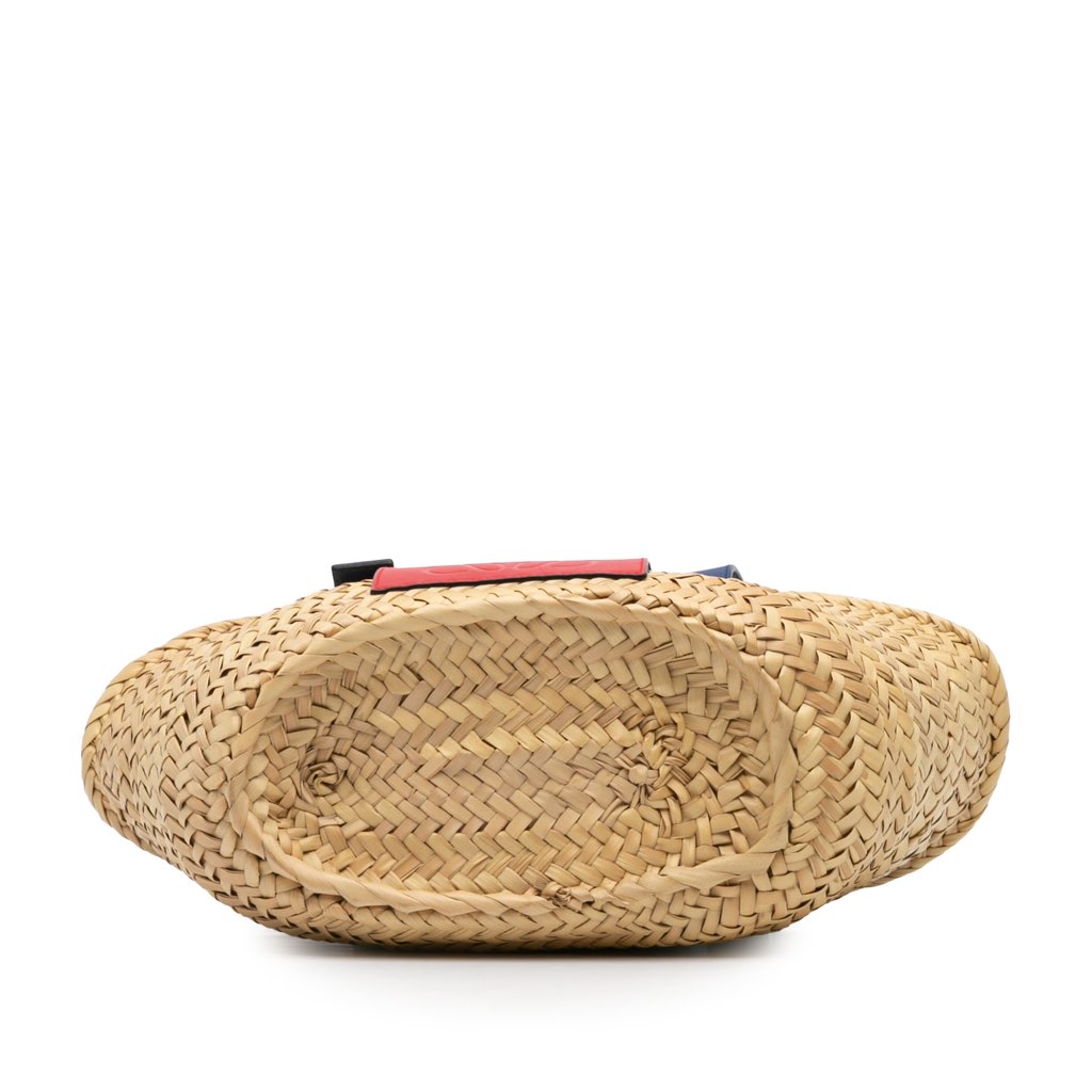 Loewe Small Raffia Basket Tote - 3