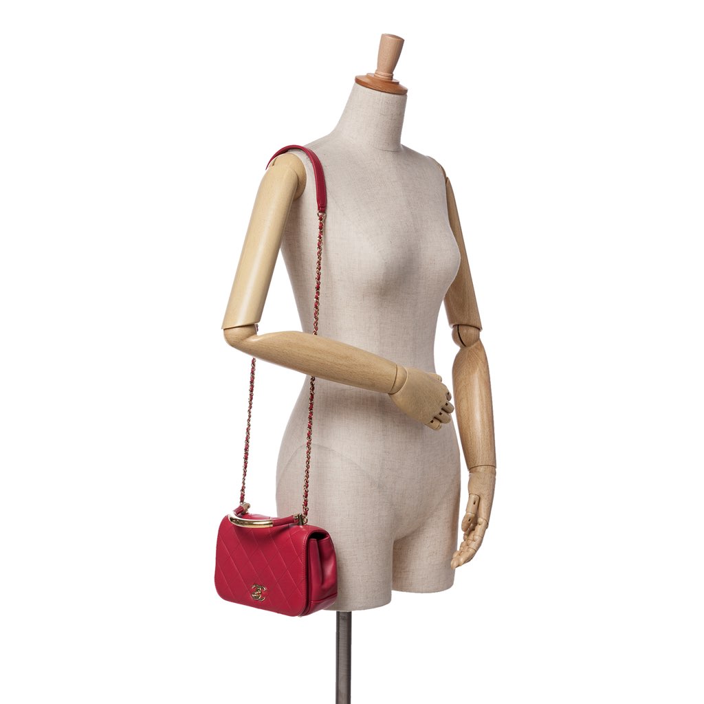 Chanel Mini Quilted Lambskin Carry Chic Flap - Image 13