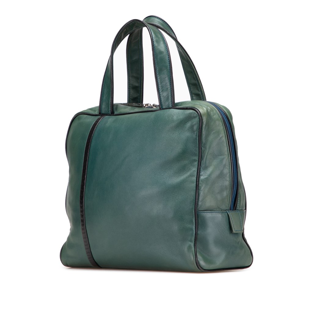 Loewe Anagram Leather Handbag - Back view