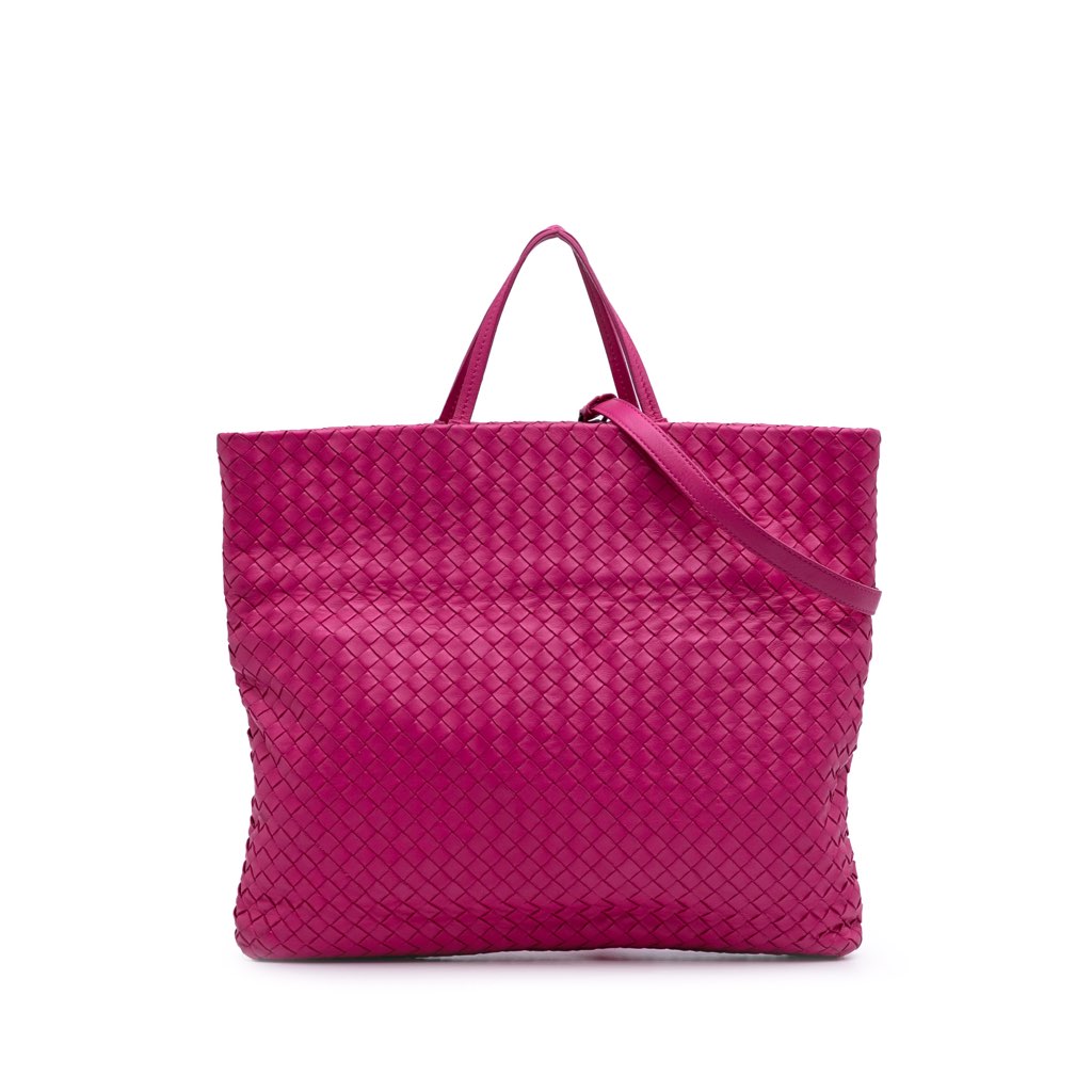 Bottega Veneta Nappa Intrecciato Fold Over Tote