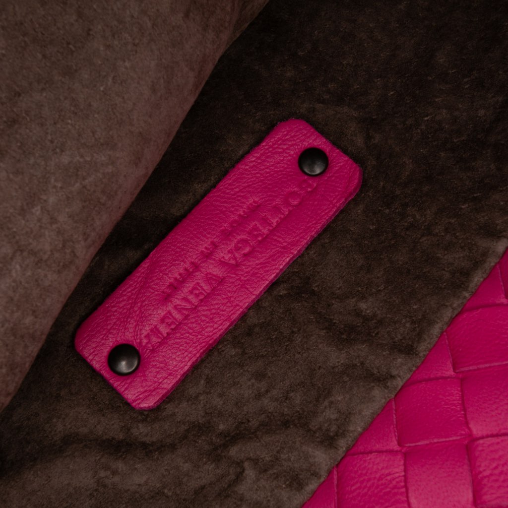 Bottega Veneta Nappa Intrecciato Fold Over Tote - Side view