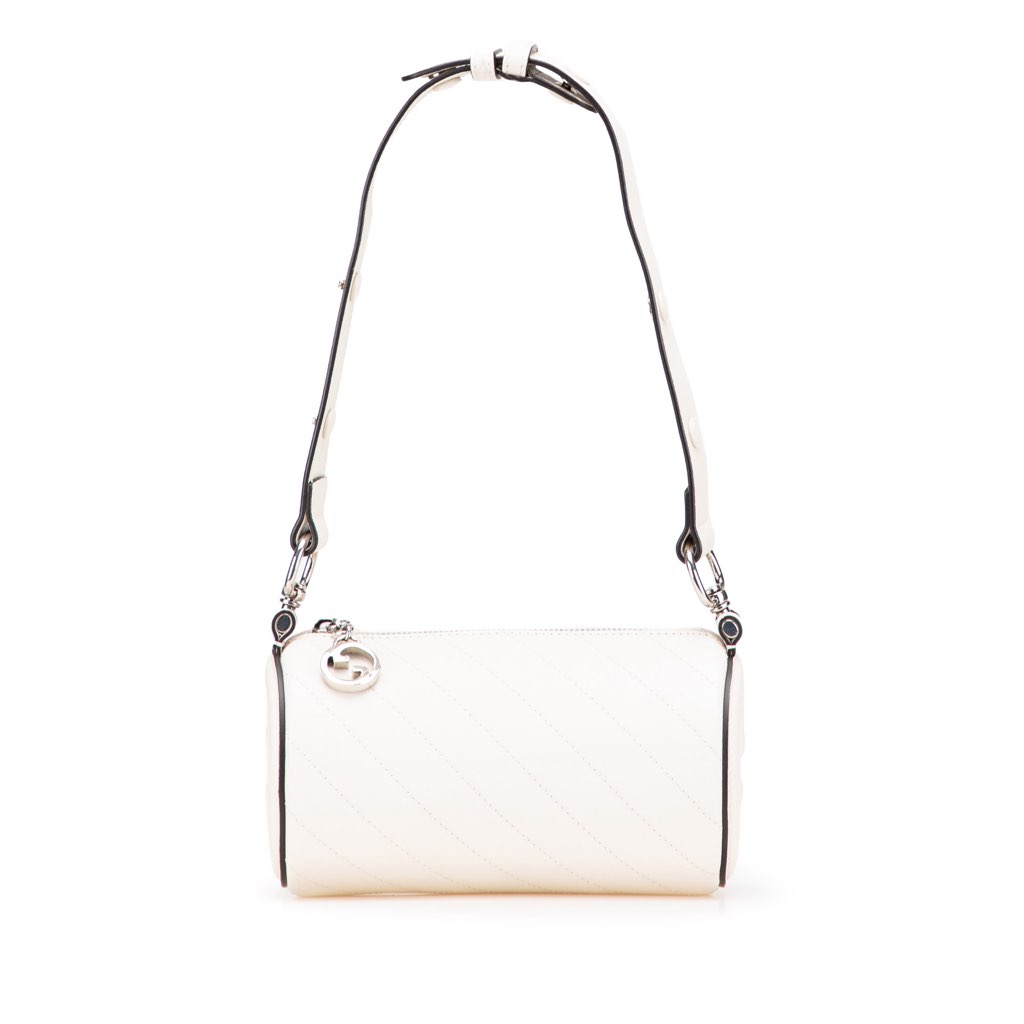 Gucci Mini Leather Blondie Barrel Shoulder Bag