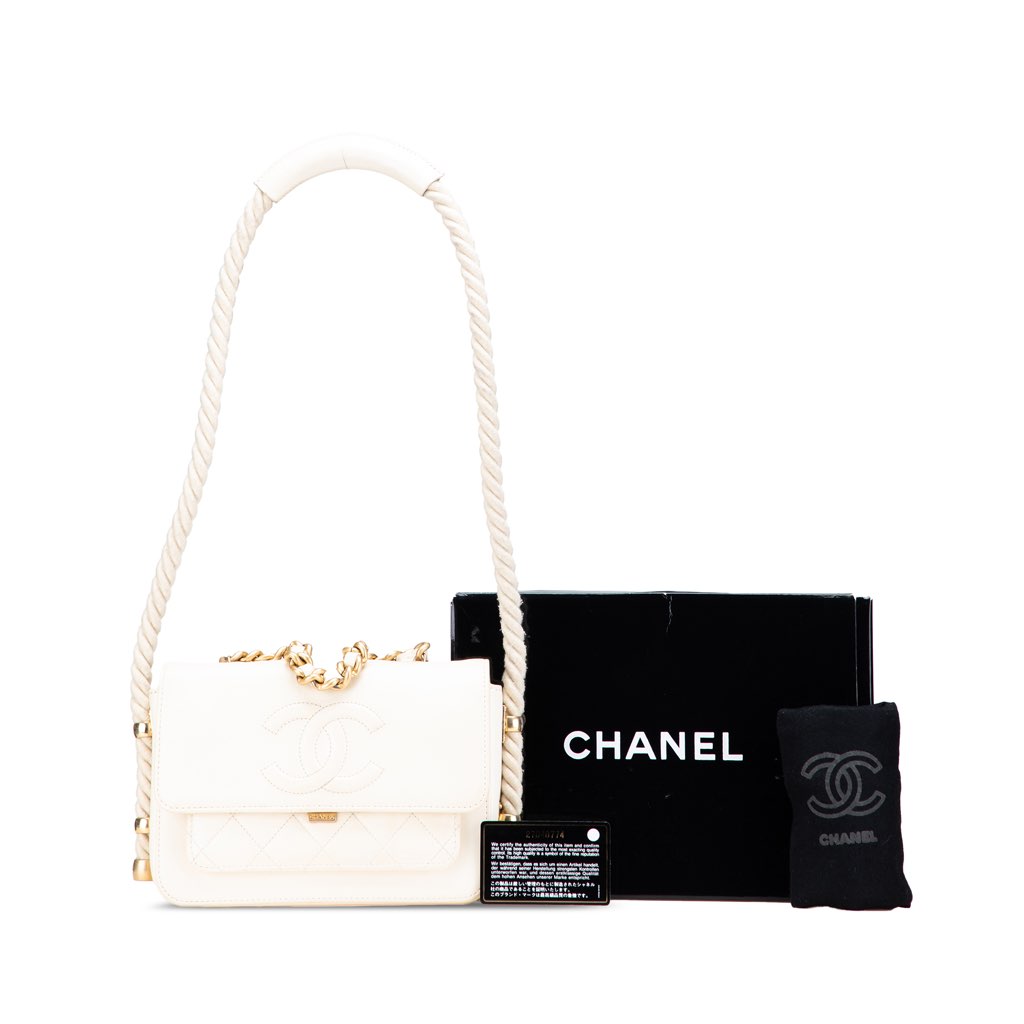Chanel Crumpled Calfskin En Vogue Rope Flap - Image 16