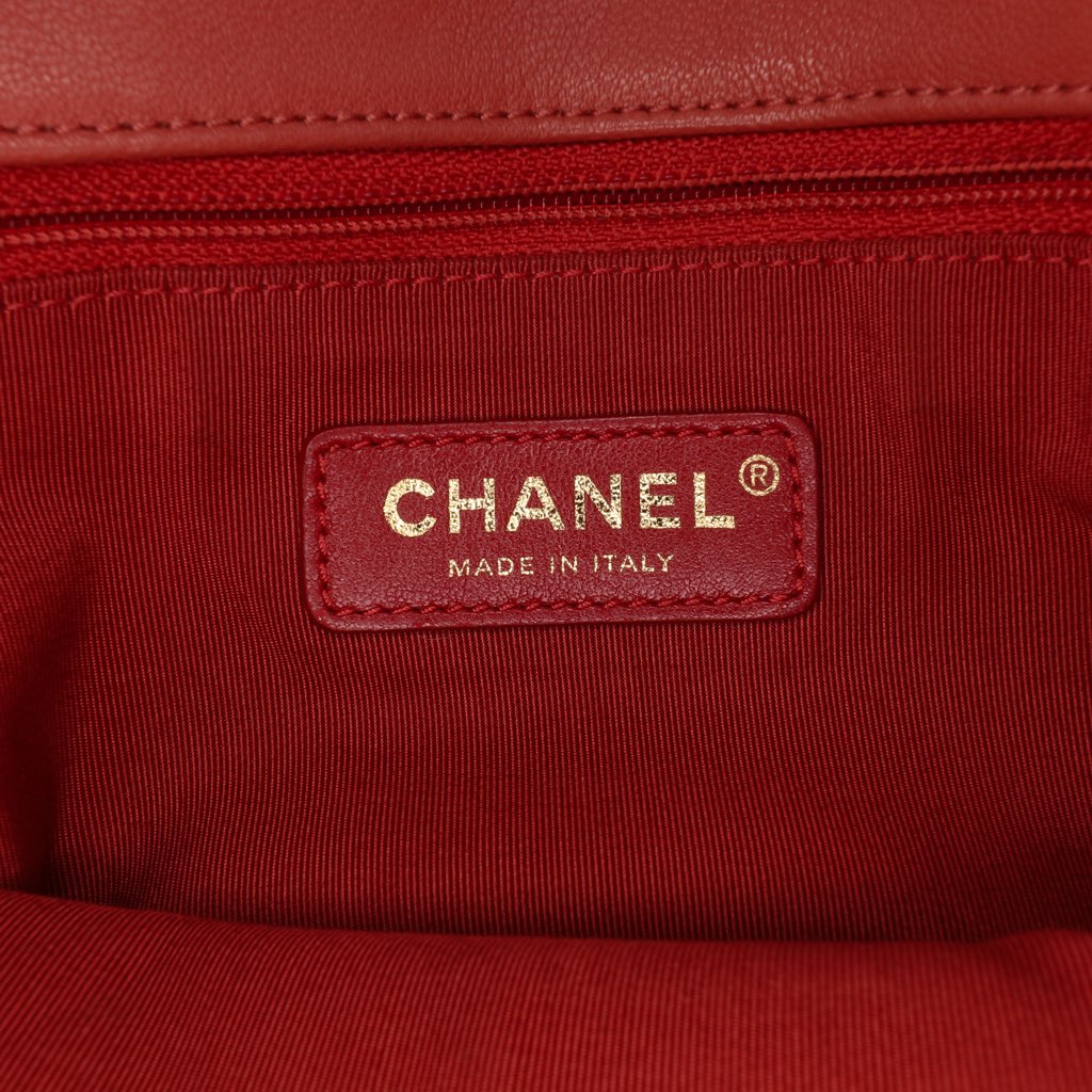 Chanel Small Quilted Lambskin Chain Detail Saddle Bag - 5