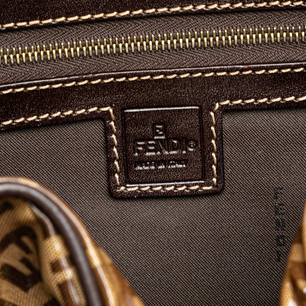 Fendi Zucchino Crystal Handbag - 5