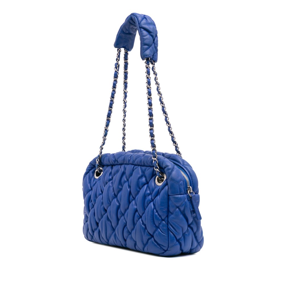 Chanel Quilted Lambskin Bubble Quilt Camera Shoulder Bag - 2