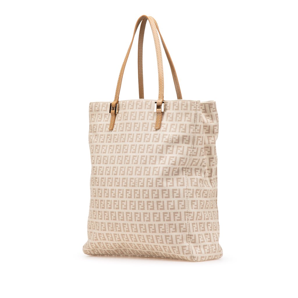 Fendi Zucchino Canvas Tote - Back view