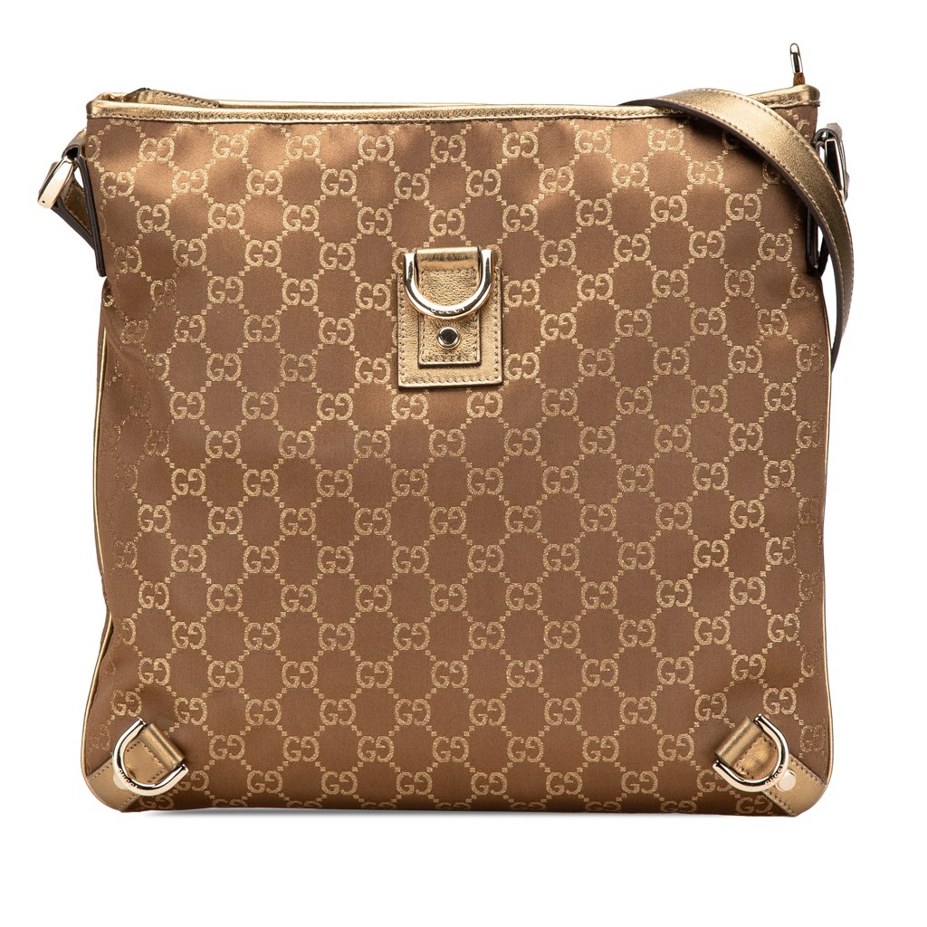Gucci GG Satin Abbey D Ring Crossbody