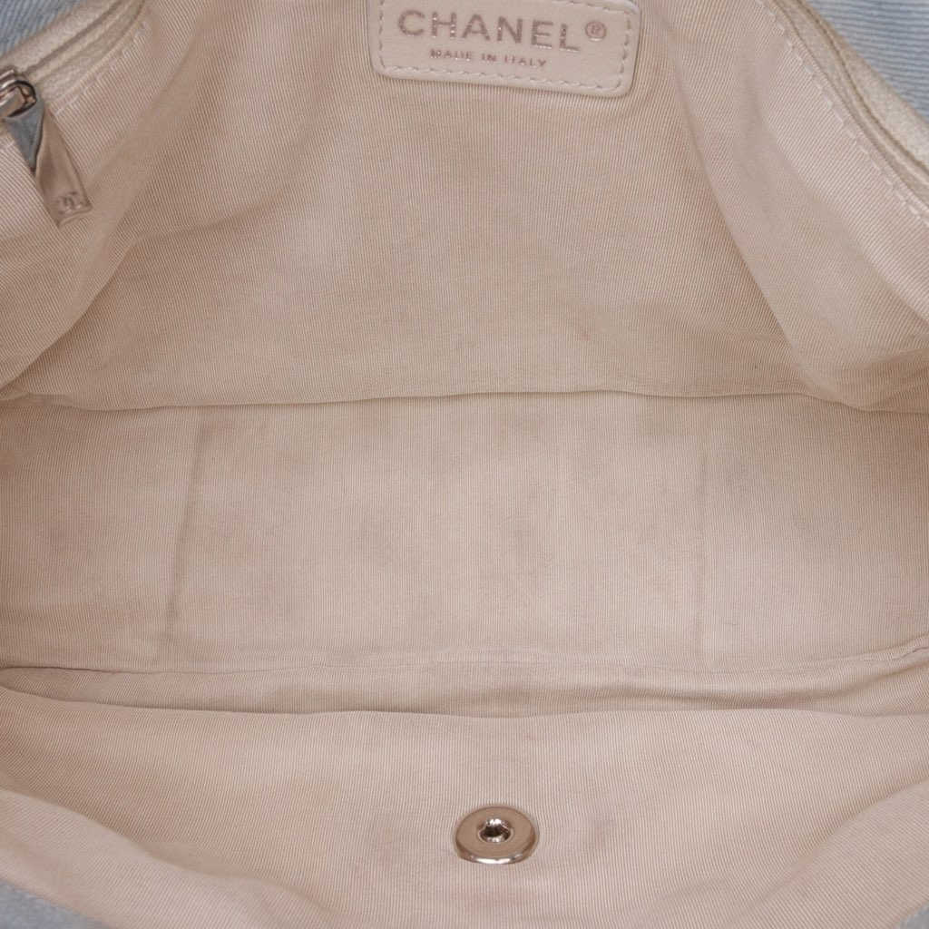 Chanel Jumbo Denim Canebiers Net Flap - 4