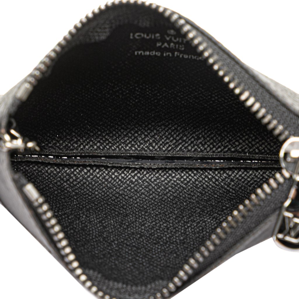 Louis Vuitton Monogram Eclipse Reverse Trio Messenger Key Pouch - 4