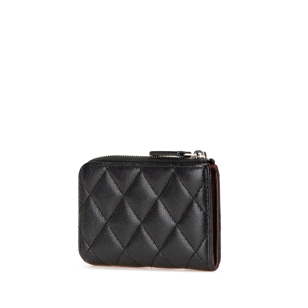 Chanel Quilted Caviar Classic Zipped Key Holder - 2