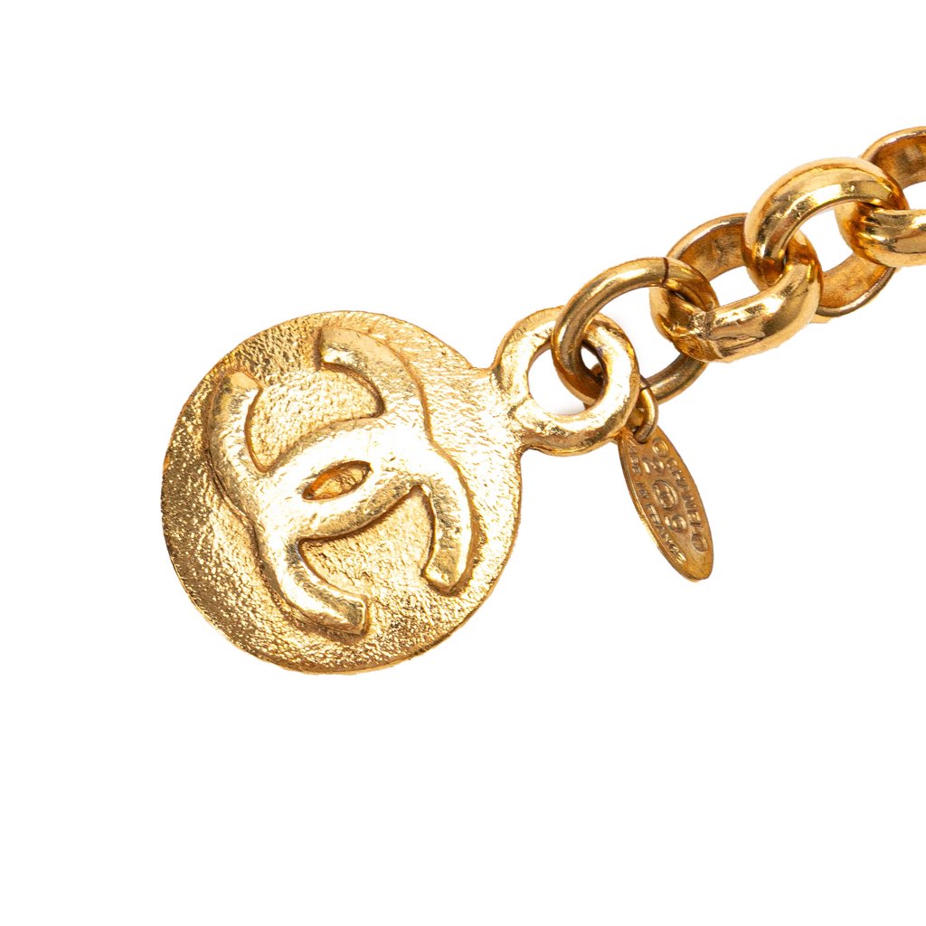 Chanel Gold Plated Medallion Chain Belt - 2